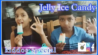 Jelly Ice Candy #Kids making ice cream with Sprite ,Litchi juice and Jelly # Anu and Avu Show#