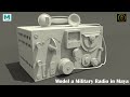 Autodesk maya  how to model a military radio