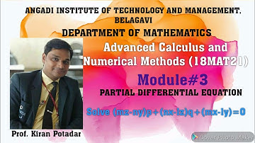 18MAT21 Module 3: Langranges linear PDE and GS