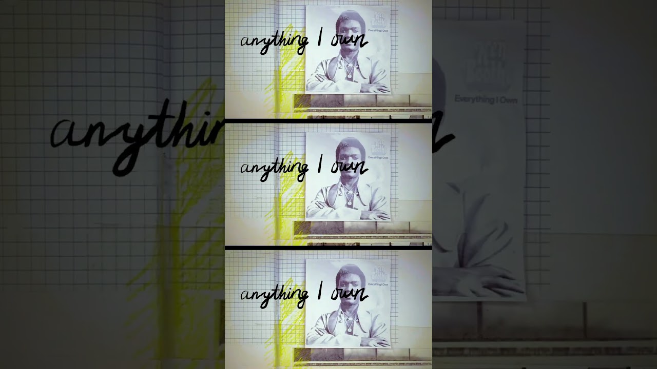 Official lyric video for Ken Boothe's 'Everything I Own' is out