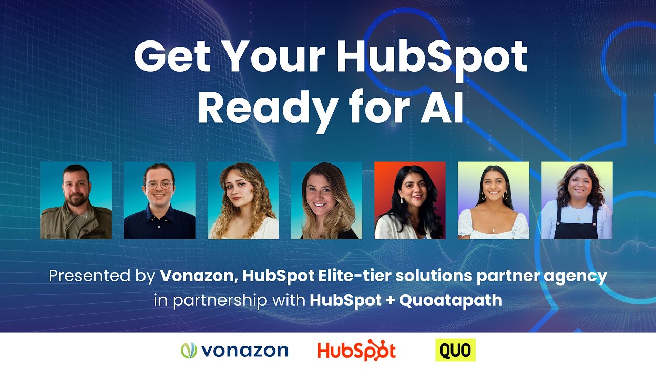 HubSpot AI agents demo showing customer, prospecting and data agents in action