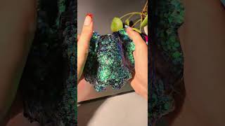 "Peacock Green" kommt Morgen um 18:00 online 💚#slimeshop #clearslime #slime #smallbusiness