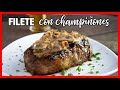 New York Steak con Salsa de Champiñones | Carne al Sartén Cast Iron