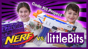 Nerf vs Littlebits -  Kids build a target prototype and it