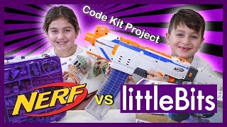 Nerf vs Littlebits -  Kids build a target prototype and it's awesome!