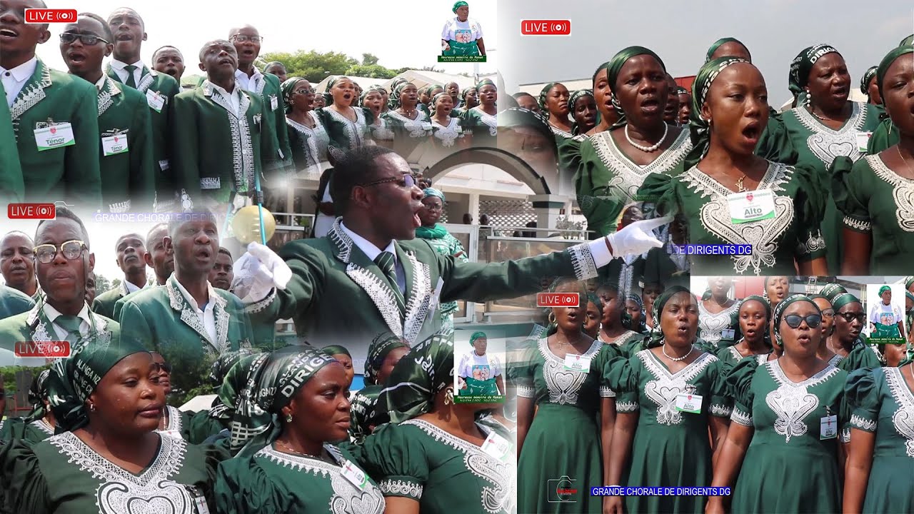 JOURNÉE DES CHANTS KIMBANGUISTE, LE 18 MAI ÉCOUTE LA GRANDE CHORALE DE DIRIGEANTS JEUNES DIRECTION