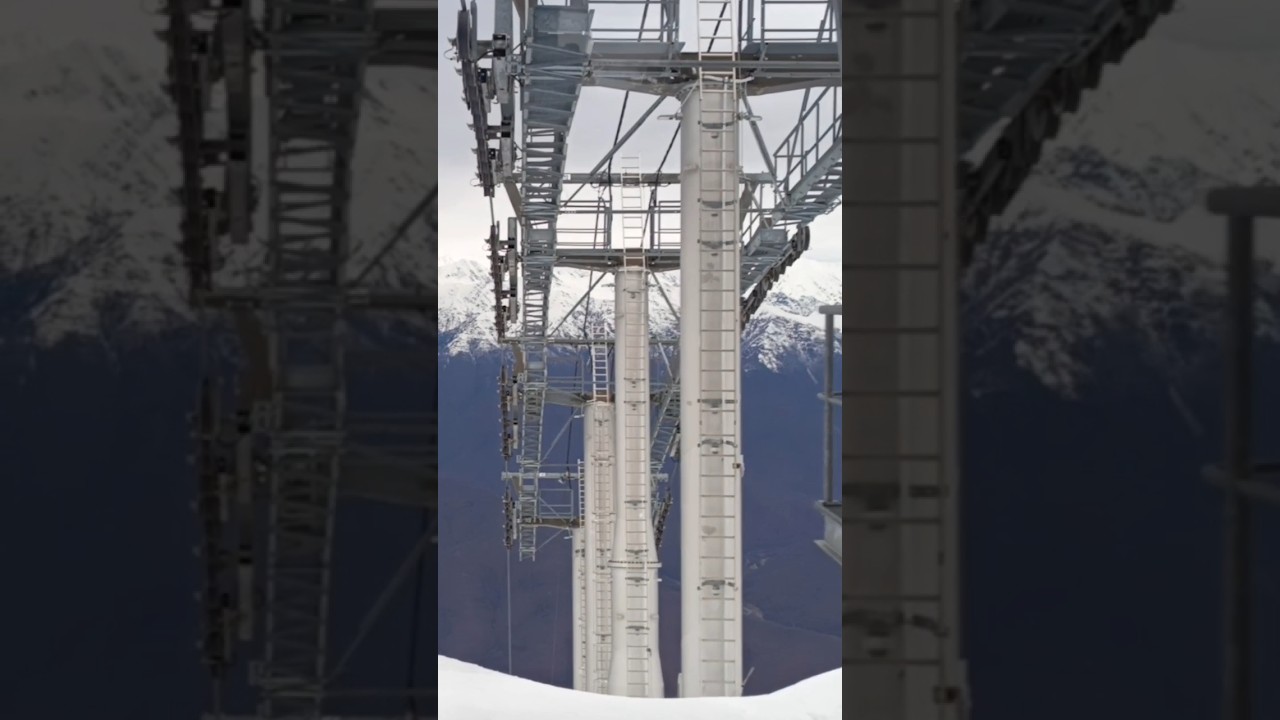 Прямо в пропасть! СПУСК с Вершины Красная поляна Черная пирамида #сочи ...