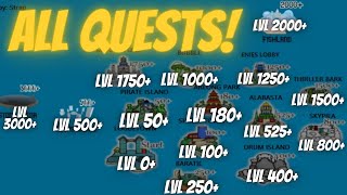 All LEVELLING LOCATIONS!