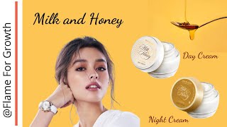 Milk and honey Gold Day cream and night cream code and review | Director Rabail | Oriflame Pakistan