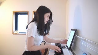 【女性弾き語りカバー】香水/瑛人(趣味動画)ピアノ