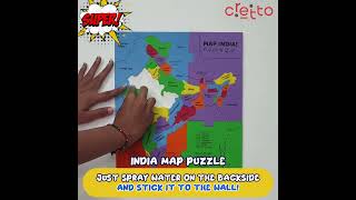 4 in 1 Combo: Map Puzzle of World, Europe, Asia & India screenshot 1
