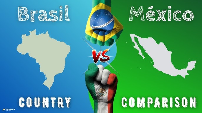 México vs Brasil - Comparación de Países - Comparação de países - YouTube