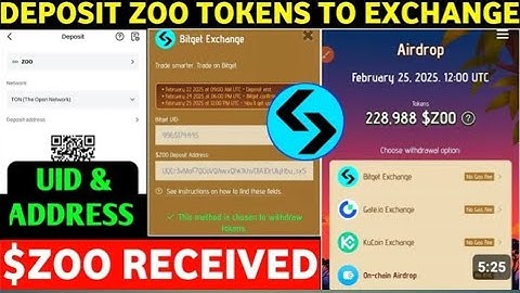 Zoo Airdrop Withdrawal | Zoo Tokens Bitget Deposit | Zoo Bitget Uid | $Zoo Deposit Address
