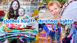 CLOTHING HAUL + CHRISTMAS LIGHTS! | Mum of 9 w/ Twins & Triplets