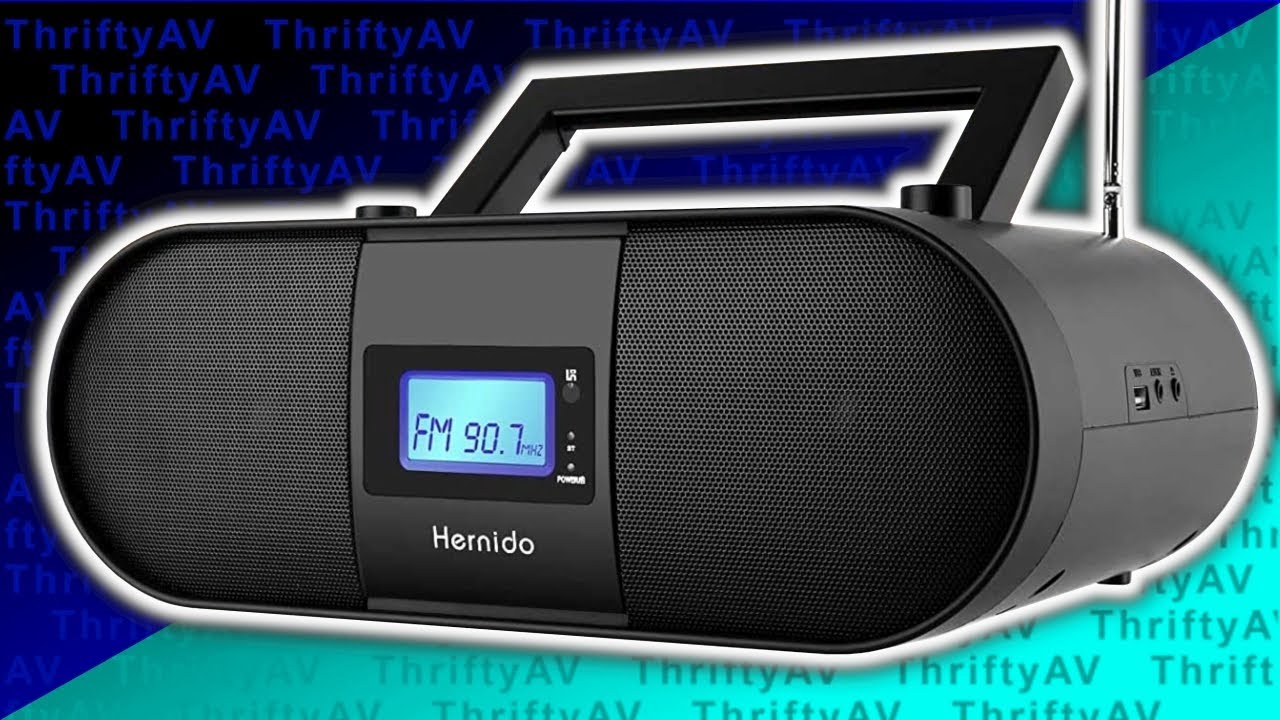 A Boombox for 2022! The Hernido Portable CD Player with Bluetooth