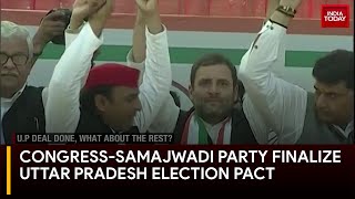 First INDIA Alliance Election Pact Finalized: Congress-Samajwadi Party Finalize Seat Sharing in U.P