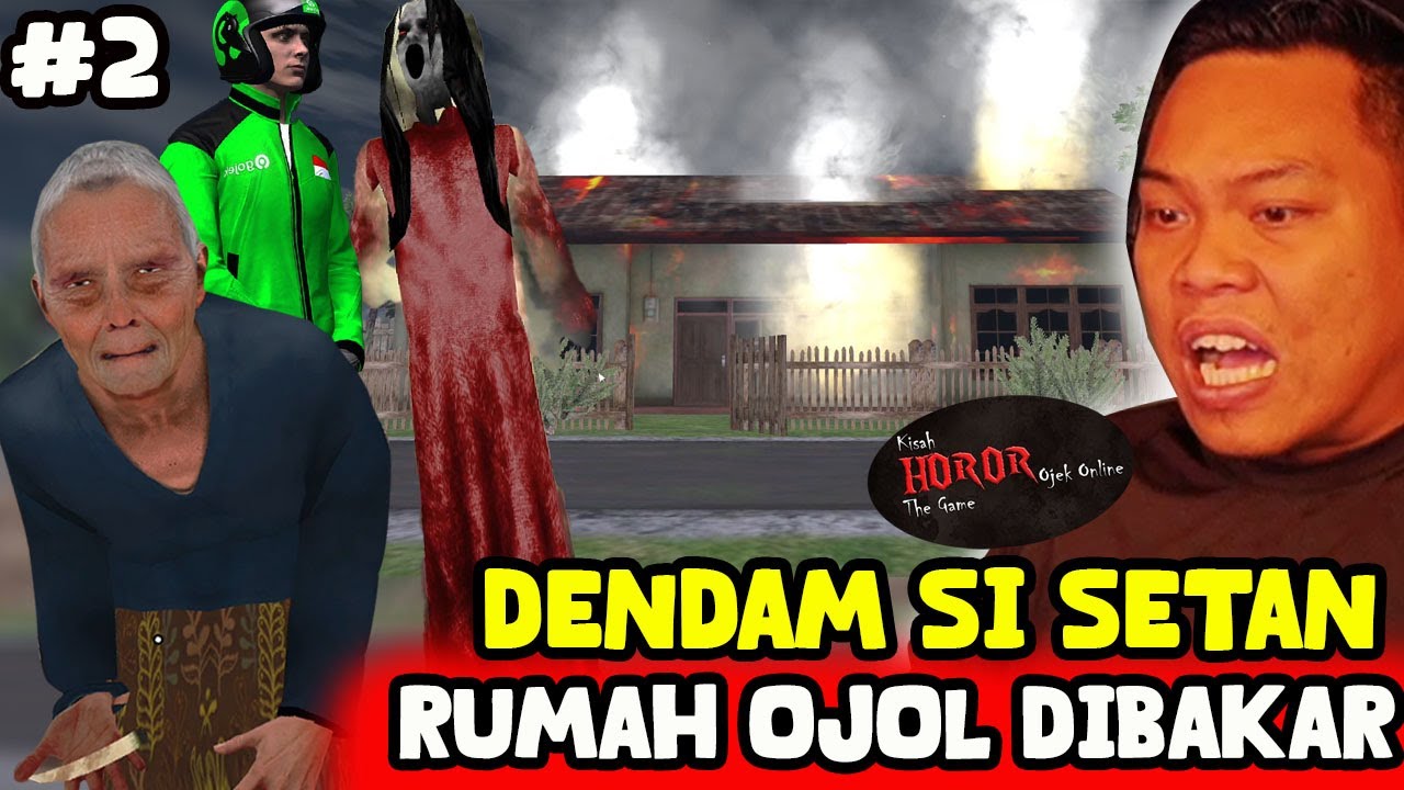 OH INI ALASAN SI KUNTI MERAH BAKAR RUMAH SI OJOL - Kisah Horor Ojol The Game (part 2)TAMAT 