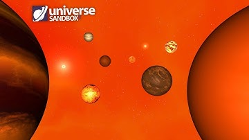 Making A Solar System Out Of Orange Objects Remastered  Universe Sandbox ²
