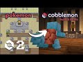 FIRST GYM BATTLE! | Cobblemon: Build and Battle Ep. 2