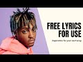 Free lyrics juice wrld type rap lyrics i dont know why free lyrics to use  free rap lyrics