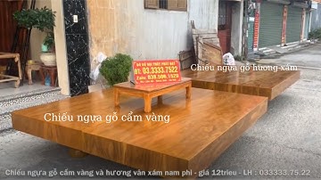 So sánh lô vân víp : Chiếu Ngựa Gỗ Cẩm Vàng và Chiếu Ngựa Hương Vân Xám Nam Phi -  Giá : 12trieu