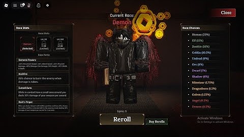 THE FORGE DEMON RACE SHOWCASE ROBLOX!