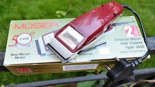 Moser Hair Clipper 1400 - 0016 Trimmer REVIEW, DEMO & UNBOXING