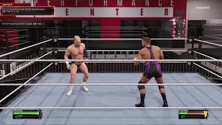 WWE 2K25 : PERFORMANCE CENTER : PERFORM RUNNING CORNER GRAPPLE PRACTICE!