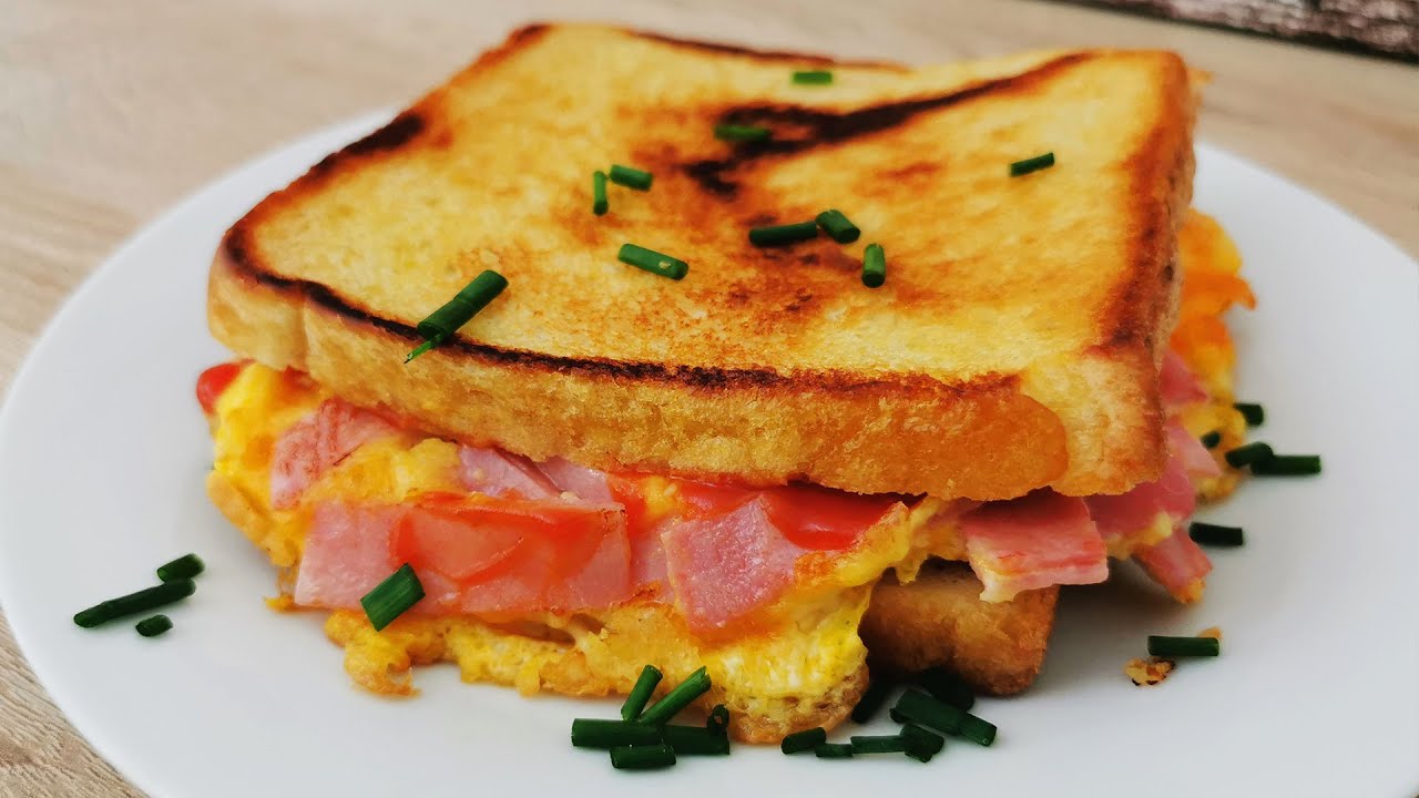 Du wirst nie wieder ein anderes Sandwich essen 🤤 Käse- Schinken - Ei 🌮 -  YouTube