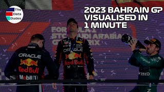 F1 - 2023 Bahrain GP Visualised in 1 Minute