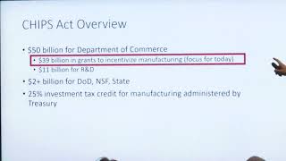 Michael Schmidt: " Design, Execution, and Political Economy  Lessons from the CHIPS Act for the Futu