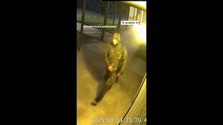 Surveillance videos show quadruple murder suspect at large
