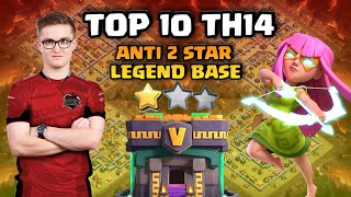 Top 10 TH14 Legend Bases + Link | Anti 2 Star Trophy Pushing Bases |