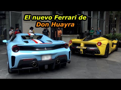 😱 El nuevo Ferrari de Don Huayra | Ferrari 488 Pista Spider & LaFerrari Aperta 🇲🇽