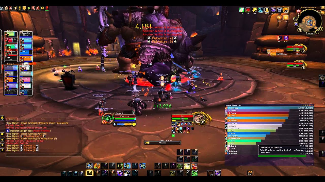 Mythic Twin Ogron Beta Testing Moonkin PoV