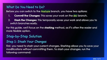 Switching Branches in Git Without Losing Your Changes