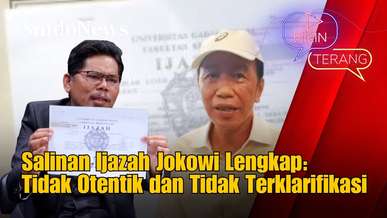 Bonatua Pegang Salinan Ijazah Jokowi Lengkap: Tidak Otentik dan Tidak Terklarifikasi