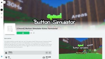 Button Simulator Extra Terrestrial / Closed! :(