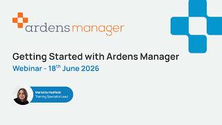 Getting Started with Ardens Manager