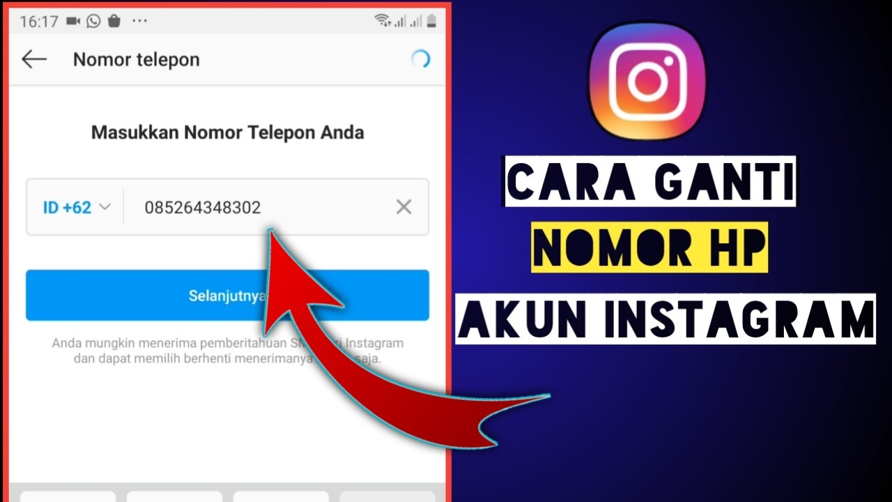 Cara Mengganti Nomor Hp Instagram Youtube<script async src=