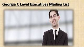 Georgia C Level Executives Mailing List