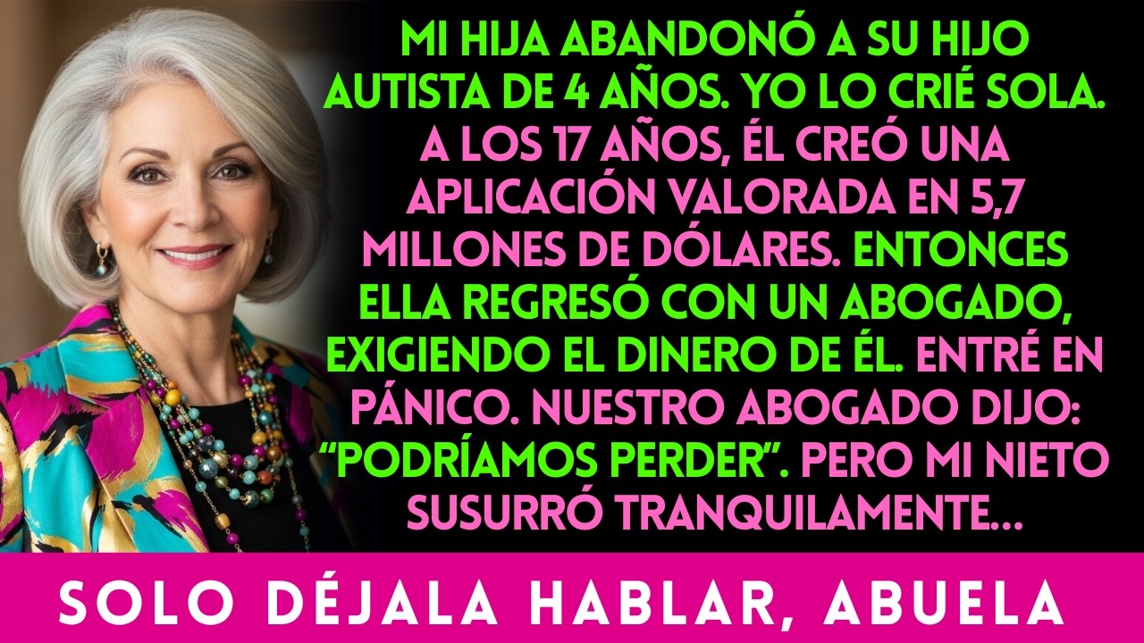 MI HIJA ABANDONÓ A SU HIJO AUTISTA DE 4 AÑOS  YO LO CRIÉ SOLA