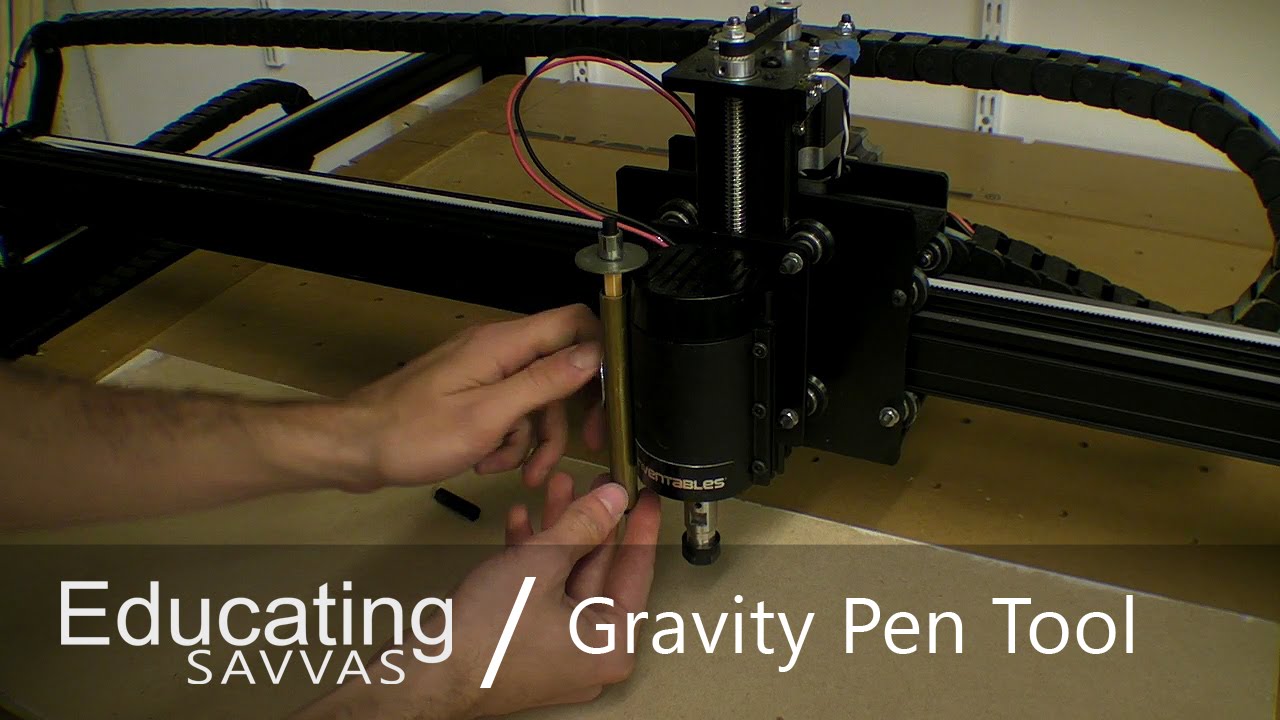 Gravity Pen Holder for CNC - Simple Drawing Tool