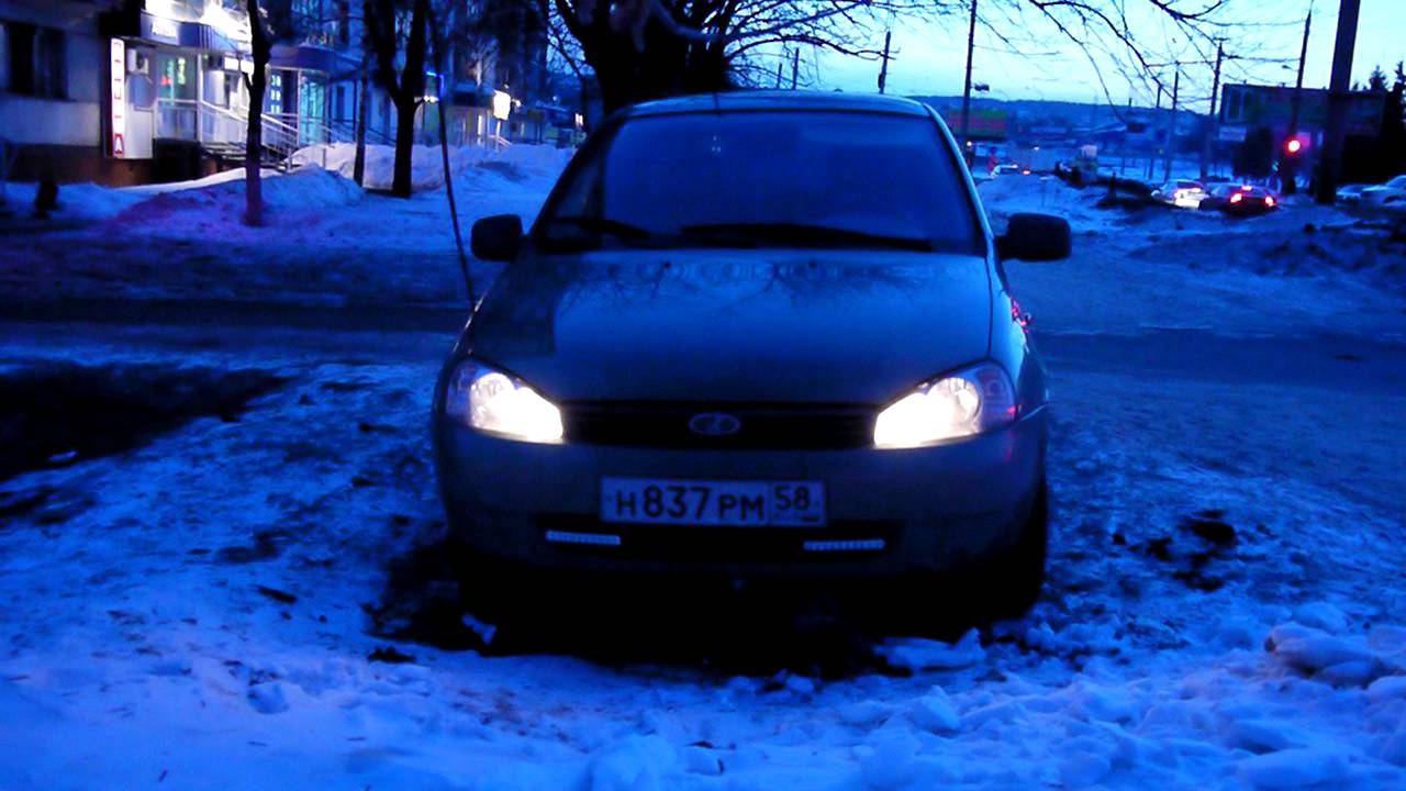 Дневные ходовые огни Лада Калина часть 2 - YouTube