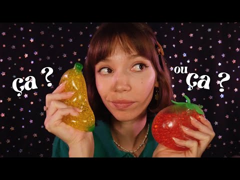 ASMR | Ça ou ça ? Décisions faciles pour dormir 😴