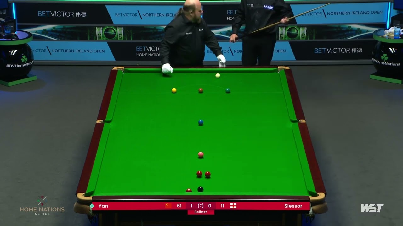 Referee Nico de Vos Shows Authority In Free Ball Situation 2022 BetVictor Northern Ireland Open