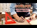 Gohelper Small Precision Square Tool with Mechanical Pencil Fixed Miter Angle Pin