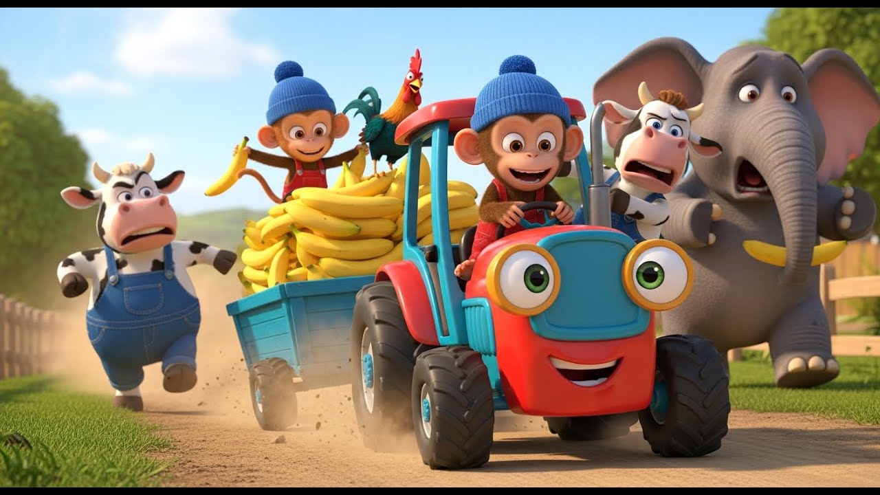 Baby Monkey’s Big Farm Adventure 🚜🌿  | Monkey Farmer