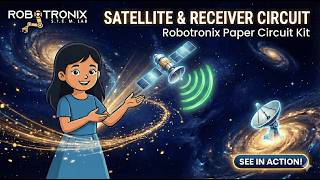 Satellite & Receiver Model for Kids 🛰️| Magnet & Reed Switch Project | Robotronix  Paper Circuit Kit