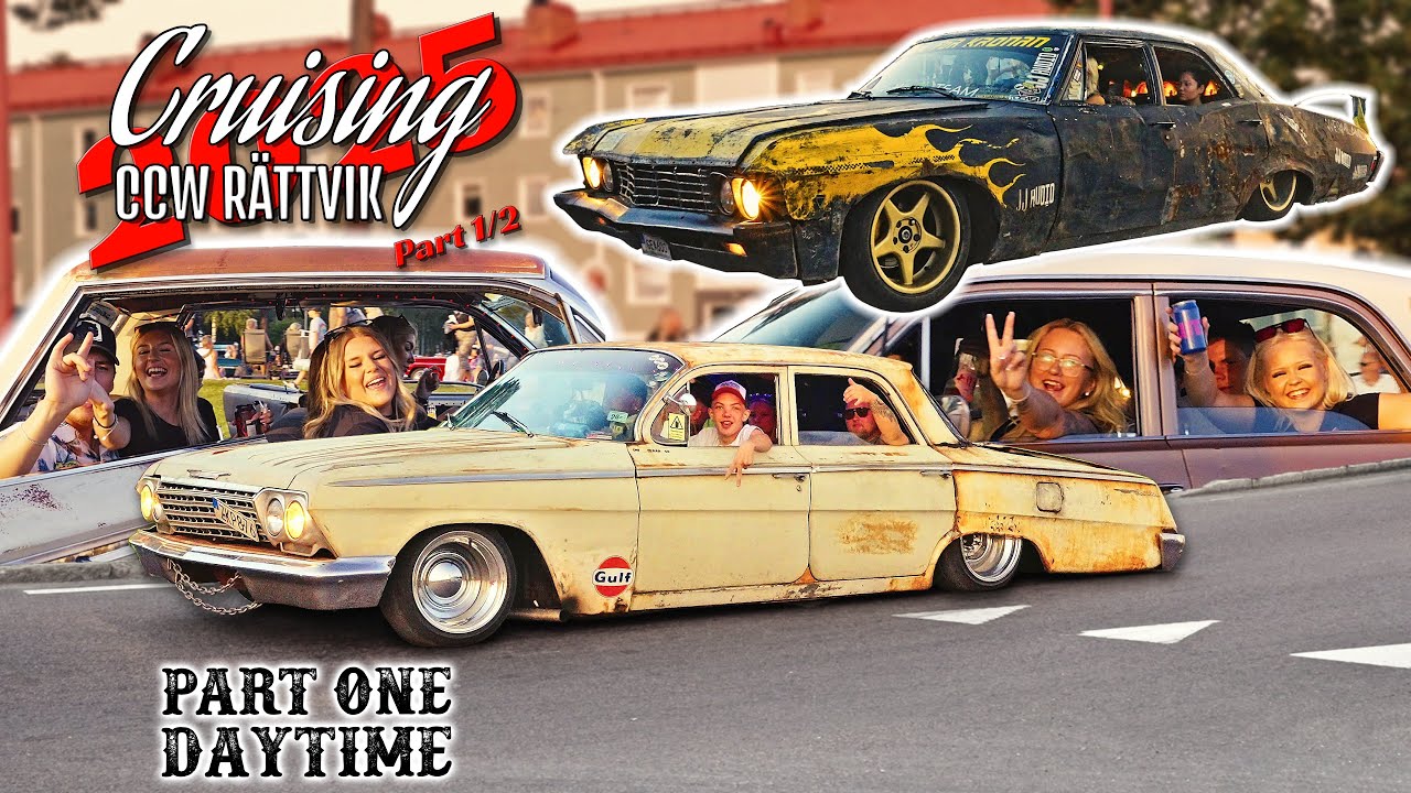 Classic Car Week 2025 Pilsnerbilar & Party (Part 1/2) Daytime - American Car Cruising in Sweden